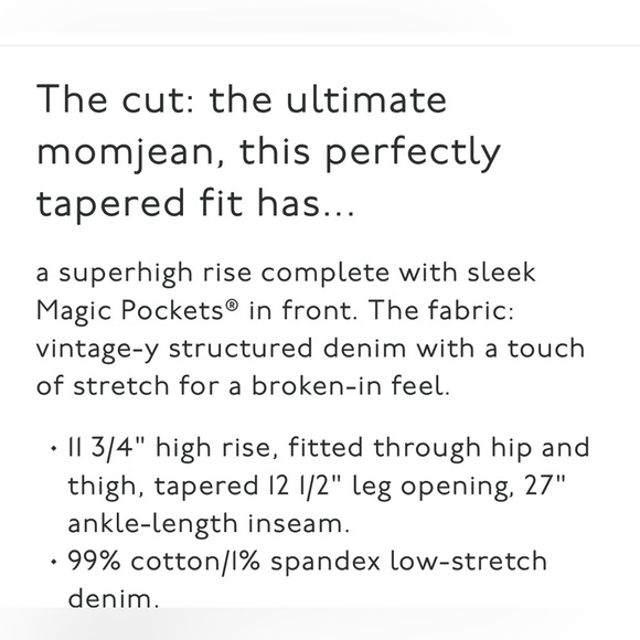 MADEWELL THE MOM JEAN IN BASLEY WASH SIZE 28 STYLE NH665 - Picture 10 of 12